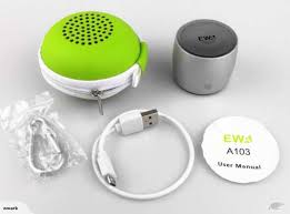 Mini Portable Bluetooth Speaker Metallic Ewa A103